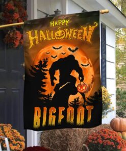 halloween flag bigfoot in the night ntt56f 8928