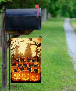 halloween flag black cats jack o ’lantern pumpkin qnk877f 2911