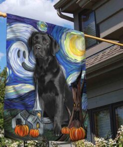 halloween flag black labrador retriever scary starry night ddh2794fv3 1143