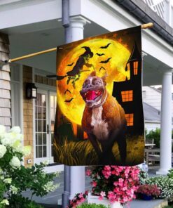 Halloween Flag Boxer Dogs Trick or Treat Flag NTT18F