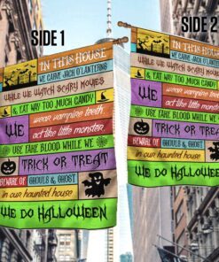 halloween flag decoration welcome to our house mbh130f 5038