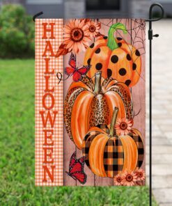 halloween flag happy fall pumpkin flag trn1223f 6850