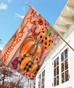 halloween flag happy fall pumpkin flag trn1223f 8744