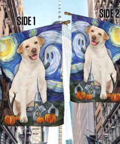 halloween flag labrador retriever scary starry night ddh2794fv2 1612