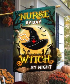 Halloween Flag Nurse By Day Witch By Night ANL231F