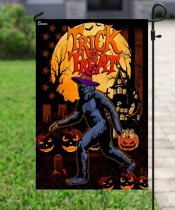 halloween flag trick or treat bigfoot flag trn1210f 1272