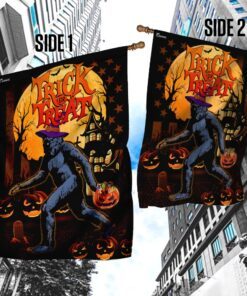 halloween flag trick or treat bigfoot flag trn1210f 1776