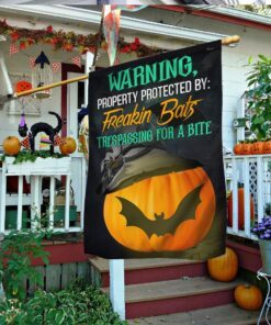 Halloween Flag Warning Bat Signal Pumpkin Halloween Decoration MBH131F