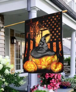 Halloween Pumpkin. Trick Or Treat  Flag