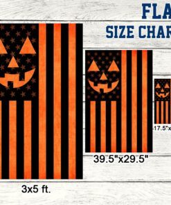 halloween pumpkin american flag tqn449f 5445