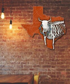 halloween texas hanging metal sign longhorn skull bone lnt509ms 7353
