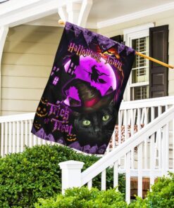 halloween town black cat flag thh3258f 1488