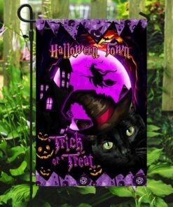 halloween town black cat flag thh3258f 4565