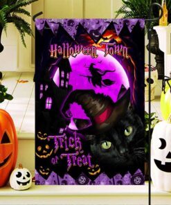 halloween town black cat flag thh3258f 7989