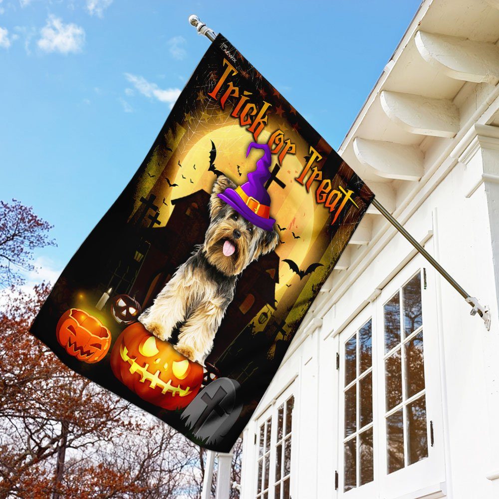 Halloween Trick Or Treat Flag Flagwix™ Yorkshire Terrier Flag - Image 4