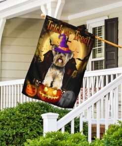 halloween trick or treat flag flagwix™ yorkshire terrier flag 4850