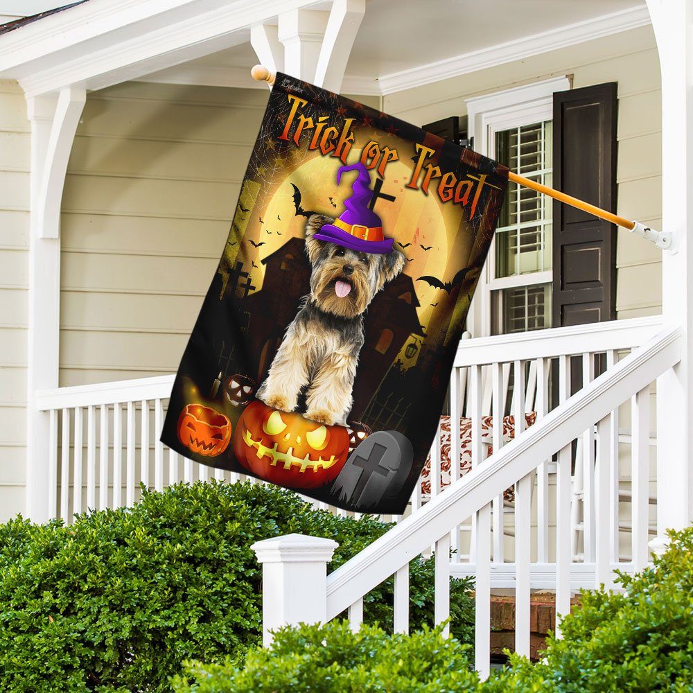 Halloween Trick Or Treat Flag Flagwix™ Yorkshire Terrier Flag - Image 5