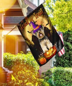 halloween trick or treat flag flagwix™ yorkshire terrier flag 5136