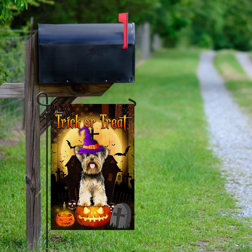 Halloween Trick Or Treat Flag Flagwix™ Yorkshire Terrier Flag - Image 9