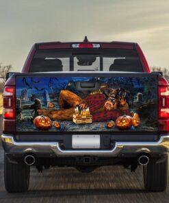 Halloween Truck Tailgate Decal Sticker Wrap Bigfoot Enjoy NTB183TD