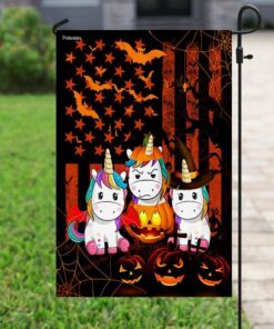 halloween unicorn american us flag 1225