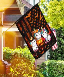 halloween unicorn american us flag 2956