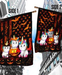 halloween unicorn american us flag 7103