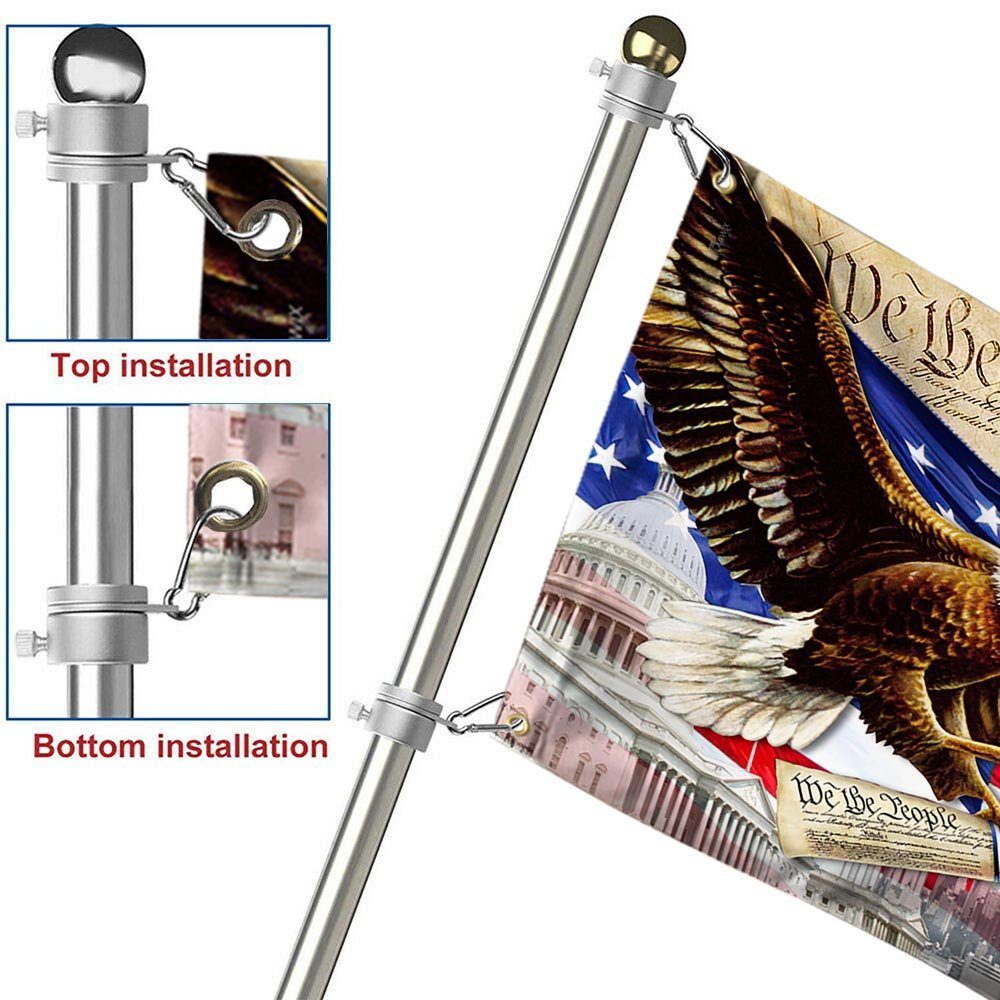 Happy 4th Of July. American Patriot. We The People American Eagle Flag TPT158GF - Image 6
