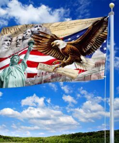 happy 4th of july. american patriot. we the people american eagle flag tpt158gf 6896