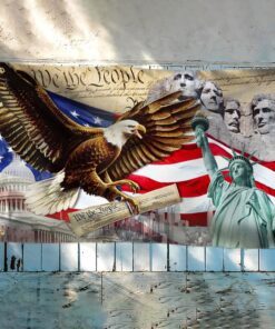 happy 4th of july. american patriot. we the people american eagle flag tpt158gf 8920