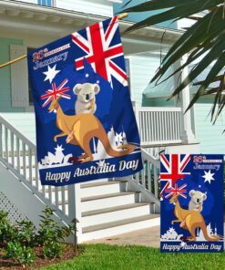 happy australia day 26th january flag mln817f 3216