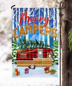 happy campers christmas camping flag mln723f 1660