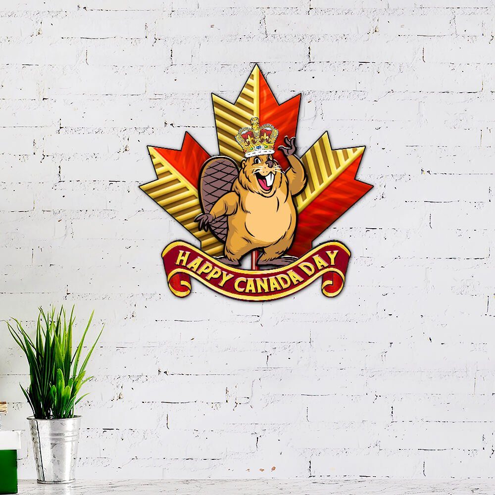 Happy Canada Day. Canada's Birthday. Dominion Day.  Hanging Metal Sign Meaningful Symbol LNT145MS - Image 2
