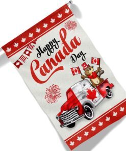 happy canada day beaver truck flag tqn1202f 1482