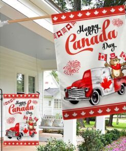 happy canada day beaver truck flag tqn1202f 6599