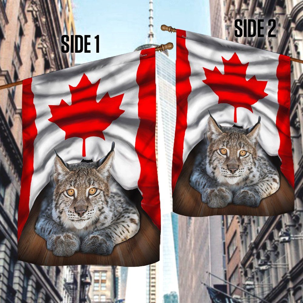 Happy Canada Day Flag. Canada's Birthday Flag. Dominion Day Flag. Canada Lynx Flag LNT1888Fv2 - Image 6