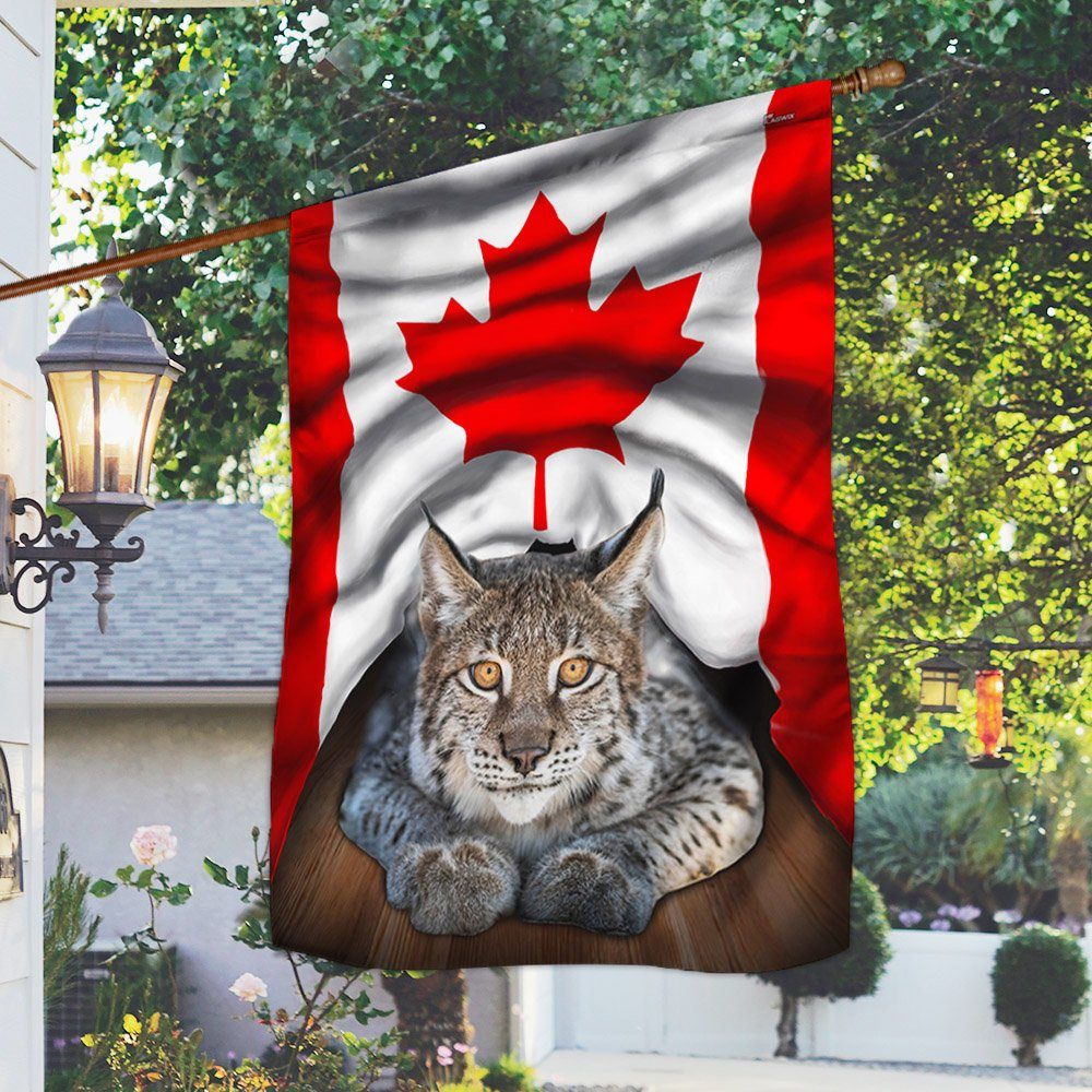 Happy Canada Day Flag. Canada's Birthday Flag. Dominion Day Flag. Canada Lynx Flag LNT1888Fv2 - Image 5