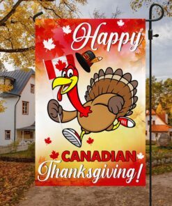 happy canadian thanksgiving flag lnt520f 1466