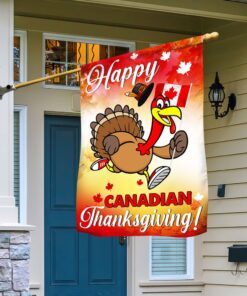 Happy Canadian Thanksgiving Flag LNT520F