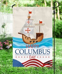 happy columbus day flag tqn420f 2146