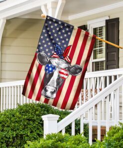 happy cow american u.s. flag 3378