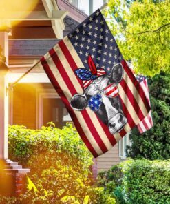 happy cow american u.s. flag 8731
