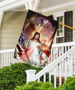 happy easter. christ has died christ is risen christ will come again. jesus flag 7329