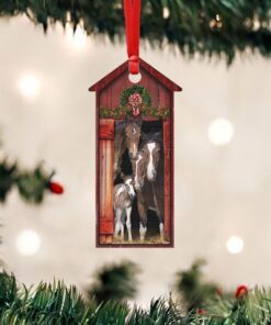 happy family horse christmas ornament bnn593o 7557