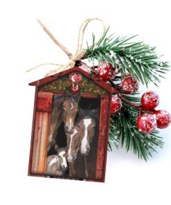 happy family horse christmas ornament bnn593ov1 7008