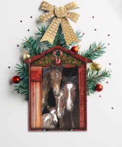 happy family horse christmas ornament bnn593ov1 8058