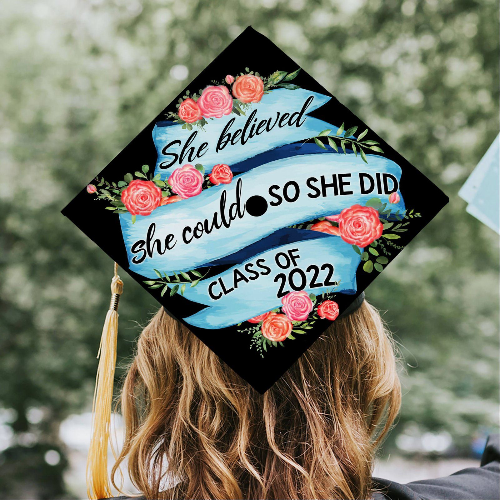 Happy Graduation. Class Of 2022, Made For Greatness Graduation Cap TPT91GC - Image 4