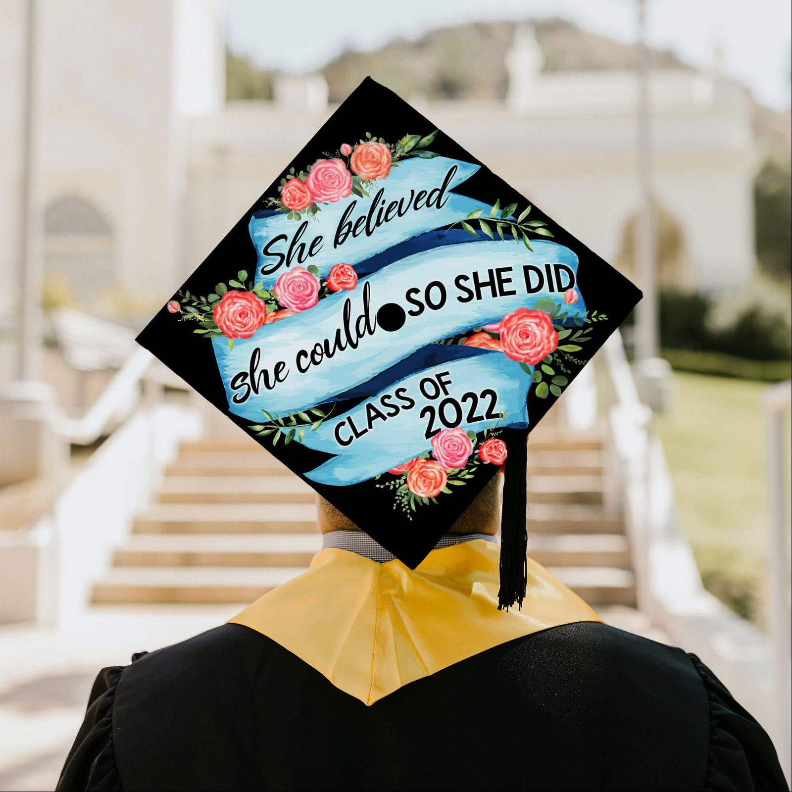 Happy Graduation. Class Of 2022, Made For Greatness Graduation Cap TPT91GC - Image 7
