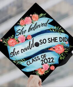 Happy Graduation. Class Of 2022, Made For Greatness Graduation Cap TPT91GC