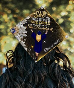 happy graduation girl, class of 2022, she bachelor it graduation cap tpt31gcv1 6630